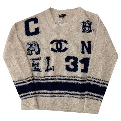 chanel pullover herren|authentic chanel logo sweater.